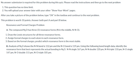 No answer submission is required for this problem during this quiz. Please read the instructions and then go to the next prob