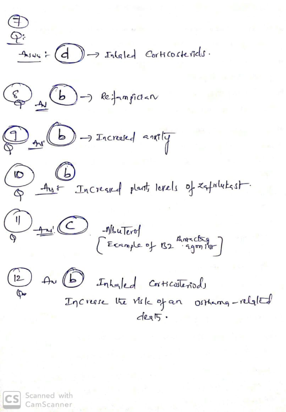 Det nws : (d - Inlgled Corticosterids. - Reifampician a Reformpioan - Iacrated anoty @,0 - Increased eo Co Co ou @4 Aur Incre