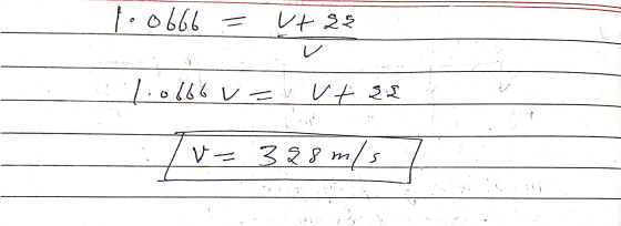 160666 = vt 28 11.0666 va vt 22 : 7 = 328 m/s 7