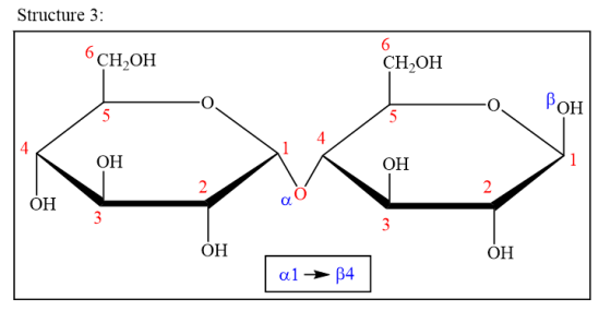 Structure 3: CH OH СЊОН Рон 4 он он он 3 он он