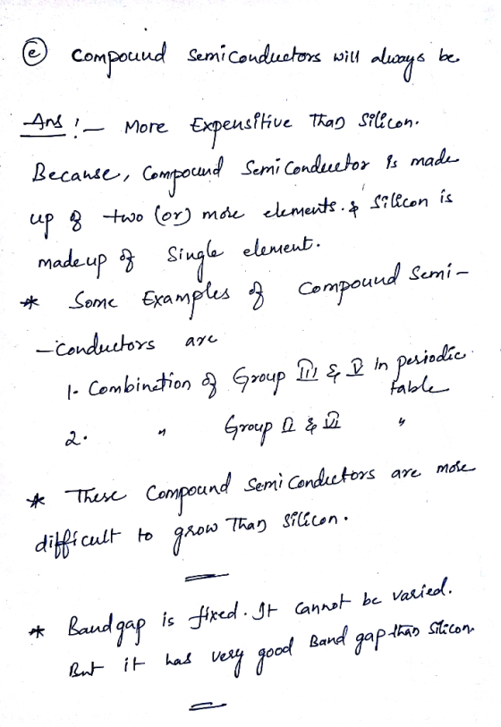 © Compound semiconductors will always be And ! - More Expensitive than seli.com Because, Compound Semi Condetor is made up of