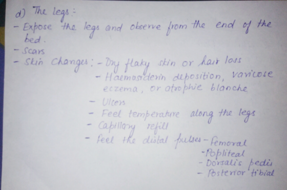 d) The leas Expose守太o.legs and okservetrom the end 엉 the bed Scars Stun Chon ky kin or hair loss Haemodein duposition, vantor