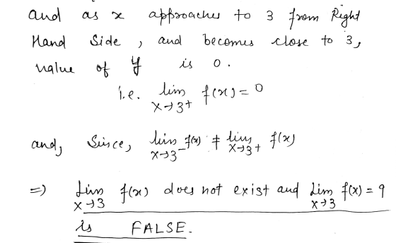 and as х approaches to 3 from Right becomes close to 3, is and Hand Side value of be ) O, lim Xat f( (a)= co kiss f(x) Susce,
