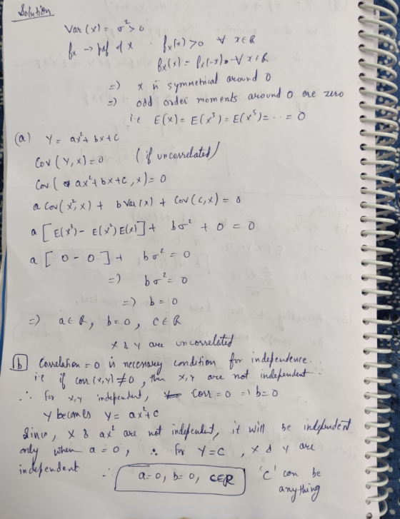 Joluton Var (x)= 6 trh Bels)-Rt-)-k s yMmehical oround D X и odd d app pm mom ents anound 0 ore zro E(x)- EC) - E(x)==0 b a)
