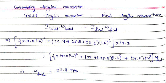 Conservating Final Angular momentum Initial _Angulan Momentum Torni Angular momentum 도 ಬ initial Erzitiel final final het 5x1
