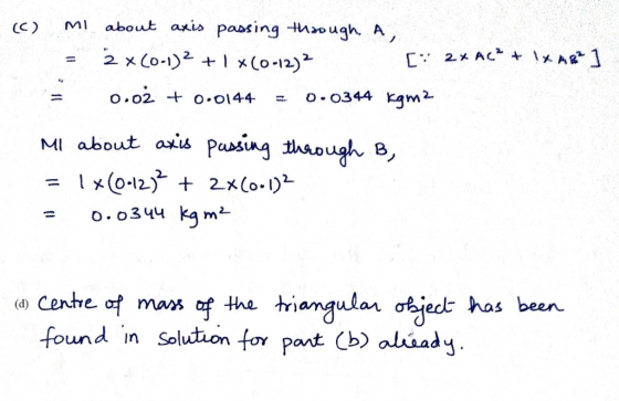 about axis passing though A MI CC) 2 x Co-12 [* 2メ AC- + 1メAE1 xCo-12) o.o2 - o.o144 o 0344 Kam2 MI about axis Pasing thaough