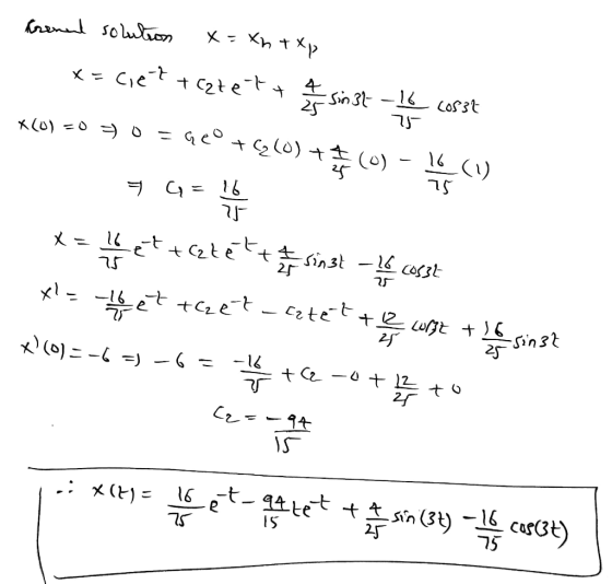Creand solutron hty x=ciet teetett Sin3t -£ cos3t ke) = → C = scº + (0) + (0) - (0) 3 부 5 ㅋG 16 SL 가 TV اوراک 26 5 ار) x=”ctt