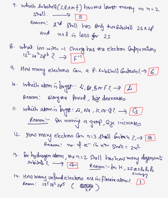 9. which subshell (S. 8. dorf) has the terrest-enersy is n=2 shell. s Reason: and Shell has only two subshell 25828 and nel i