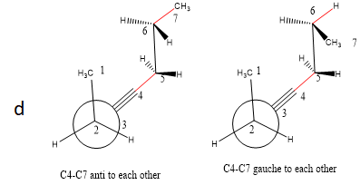 сн, 7 H Hll 6 Н сн, 7 нс 1 Нас 1 d H HT н C4-C7 gauche to each other C4-C7 anti to each other I we ern