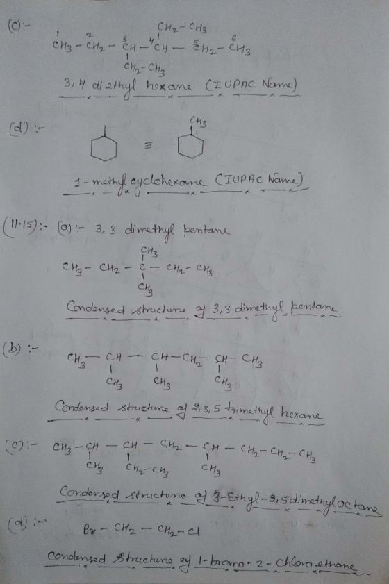 CH2-CH3 (C)- CHg-CH-CH-CH 2-CHa CH-CH3 3, di athyl hox ane CIUPAC Name) 1 2 cH3 11 methyl eycloherane CTUPAC Nown) 11-15)(3,