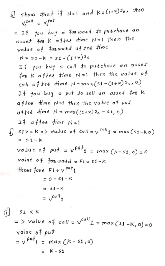 shouo pu chase dr) c) s set k a ee time N=1 then the You buy a call to put chase an asset さk a#et time N=1 then the value ot 和 max(S1-(1)S,) 扌you buy a Put to sell dn dsset tot k value Value 0 pu K- s1