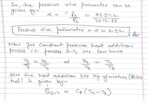 So, the pressure sine parameter can be given by: a la 85 37.2 3675.83 De Presture rise pasa ameter 2: = 2.32 Au we can have =