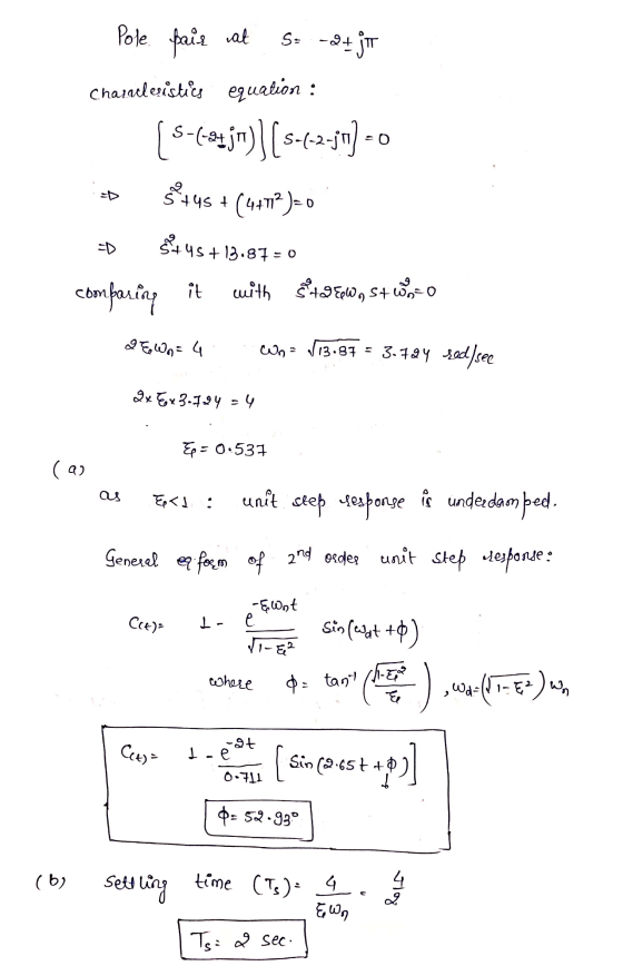 S= -d+jit Pole pair at Charalleristis equation : *--*2)[sc..) -0 $+45 +(4+7°) - $$45 +13.87 - 0 comparing it with $498W, S4