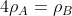 4 \rho _A = \rho _B