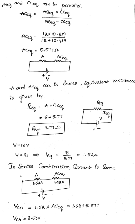 Abeq and Ceeq are in parallel Aceq ABeq X Ceeq • ceeq A Beq+ Aceq lax10.419 12+10..419 Aceq 5.51112 A Acea resistance A and A