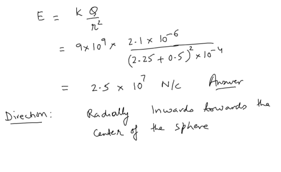 k g 9X 109 Л 2.lx lo Direhm Canten a Sphere