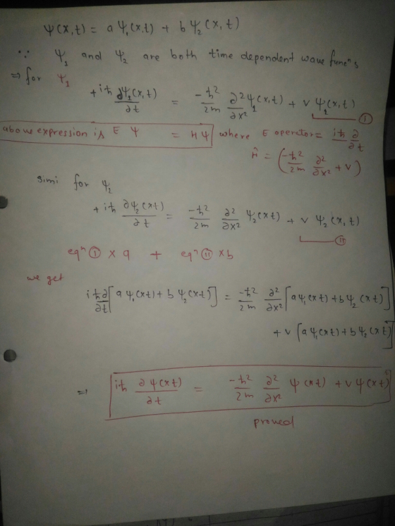 Y, and are both time dependent wauem 2 n arot)- ーち2-y.cot) -+ v yicx, t) 2 m 2X t ;t 2 m ax a t pre weol