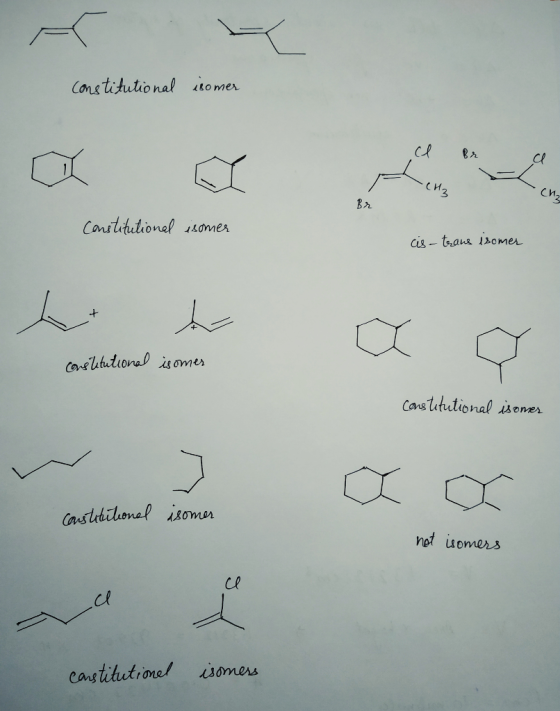constitutional isomer Constitutional isomer cis - traus isomer constitutional isomer constitutional isomer constitutional iso