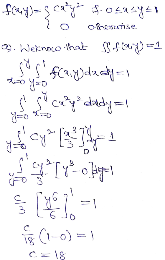 f(ay)=Scxyz if otazyan Po otherwise a). Weknoco that ss fcrip=1 so sfcaydady=1 stih ces dalys y cy? (1 7 ay o pa yo Bigan $