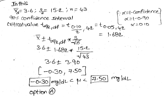 In this = 3.6; 8- 152 • v- 13 90-4. confidence Interval eritical value { s fix=1-Confidence x=1-0.90 Q=0:10 tape, df -toio 5.