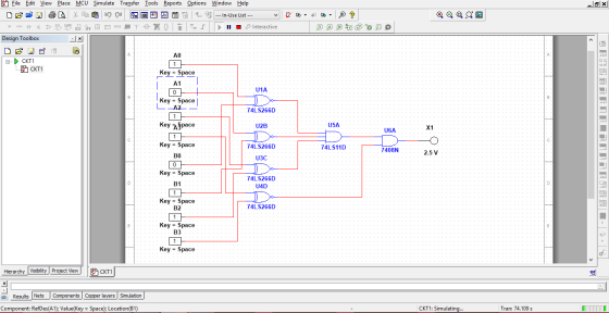 GIX Q@ga File Edit View Place MCU Simulate Transfer Tools Reports Options Window Help GACH B% E @ 回圈曾」 --- In-Use List --- +