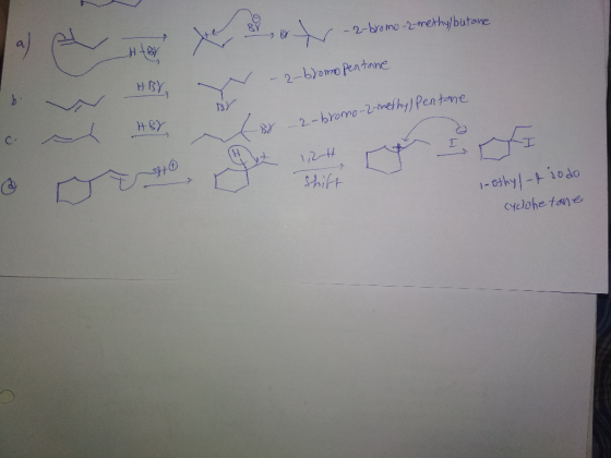 -2-bromo-2-methy/butane b -2-bromo pentane BY, w como-2-methyl Pentone HS Ở i-ethyl-fiodo cyclohe tane