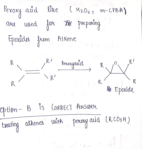 aüd like Peroxy (H2O2, m-CPBA) used for the preparing Epoxides from are from Alkene RI RI Perwxyauid 7 R X R? R TOR R Dil Epo