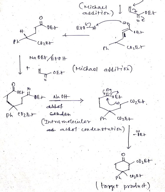 (Michael addition) 1 OEE ohr Biog H ost و من ph CO.286 PL corer Na Oft / 260H 1 t (Michael addition) ort De OEK ohr Na OH ork