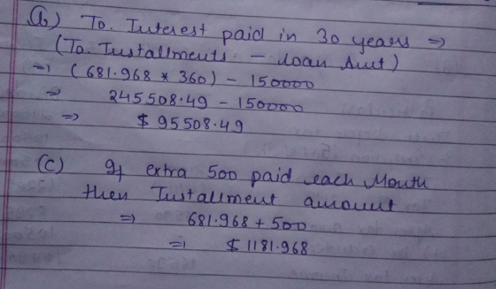 C 681 962 x 360)- 15oD 245 508.49-150D00 $95508.49 C) extra Son paid ecMout Al a1 1131.968