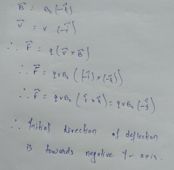 & EBERS J = VAS F = quBo (Excel) = qubo ( 1 + E) = queo (3) . Initial direction of deflection is towards negative - axis