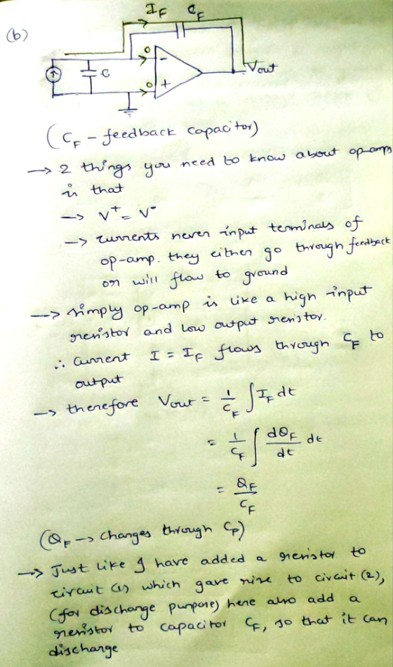 LF OF Itout (- feedback capacitor) - 2 things you need to know about opamps u that - vt. v -> currents never input terminals