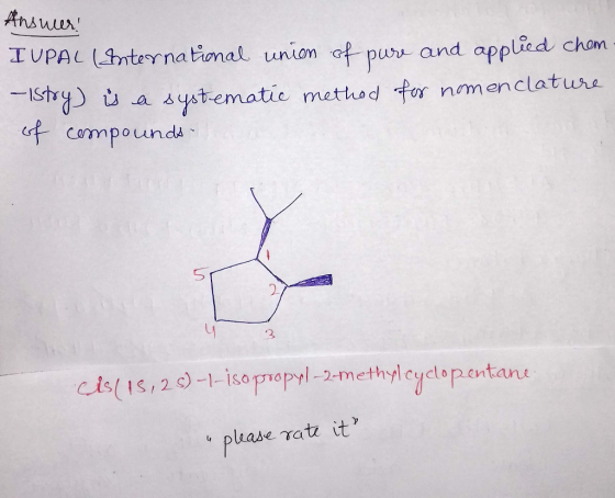 AkhДил! IUPAL (International union of pure and applied chom - - Istry) ů a systematic method for nomenclature of compounds -