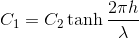 2πη C = Ctanh -