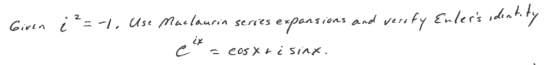se Mue laurin series expans ions an ix
