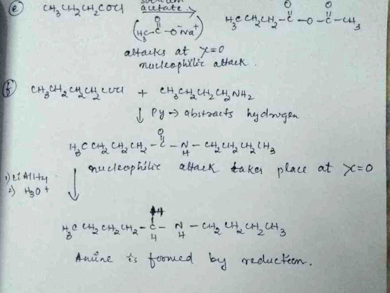 acetate > CH₂ CH CH cou (edovat HECH cH - -o- -cat attacks at yao muillophété attack 6 CH ₂ CH cu cheval + CH₃ CH₂ CH₂ CH₃NH₂