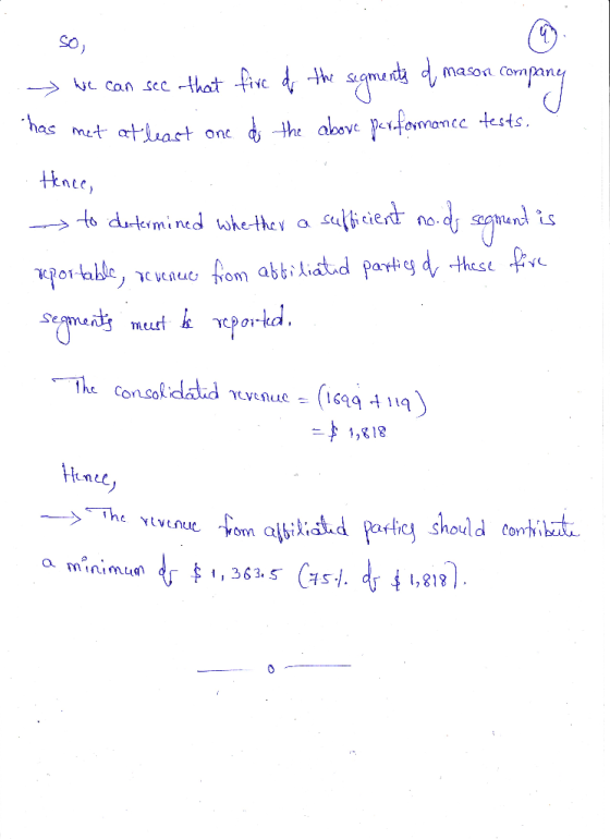 We can see that fire of the segments of mason company has met at least one as the above performance tests. . Hence, -> to det