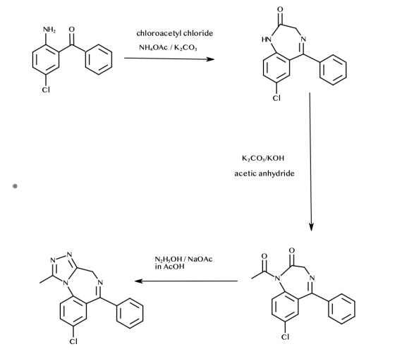 NH2 $4 = chloroacetyl chloride NH OAC /K2CO3 0 K2CO3/KOH acetic anhydride N- N2H3OH/NaOAC in AcOH
