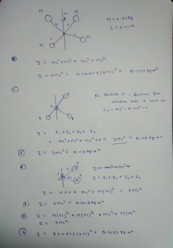 M 0-87K3 L=o1M 1M T = 4ML= fo Panticle distance fren YOtation anis is Iumim (oo 2 I, 41+ + T ML2M nto 3ML 01\s m I Mt+ttt+ L