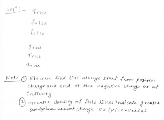 alse al se Note 0 EA ectNic field line always s ut fsem bage and end qt,the nag aガvu. nfity oraオ Cl es1 ndi Cate reates vasses hane o vice -veusa)