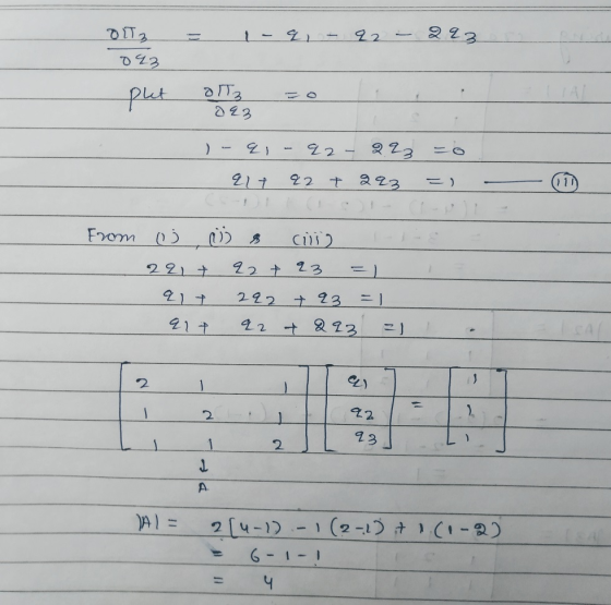 DIT 3 = 19,- 22 - 223 093 put op zo - 1A a 93 -qi-q2- 223 aut 92 +223 = 6 =) From , & cilig 1-1-8 221 + 22 +23 = 1 at 292 +93
