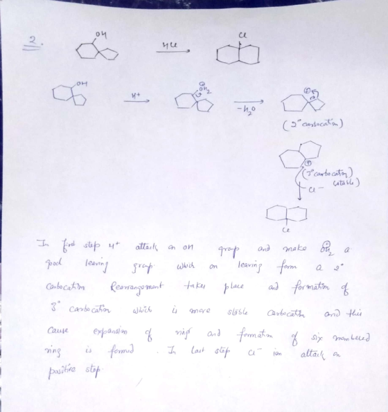 hu (6 carbocation) (30 cambocation) uitable ce In first step 4t attack good leaving group. Carbocation Rearrangement 3 carboc