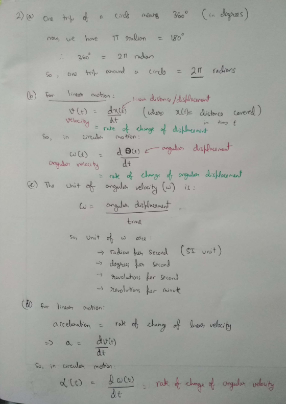 2 Ore 360 = 2Π radian So one t ahound ( \inch 1inch dismco/c1.shDocemort For (notion : eloc So, oho hion: as veloc rne So, Un