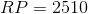 RP=2510