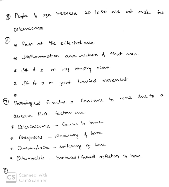 at 20 to so are risk foro - People of age between Osteonecrosis 6 Pain at the effected area. Inflammation and redness of that