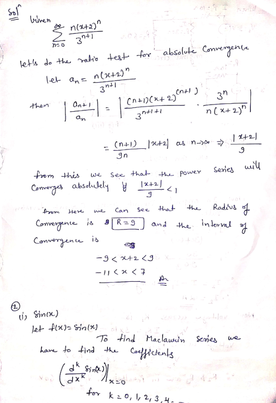 Sol n+1 lel- an- n(x+2) 3 t n+ n4) cui n- Jn e*hat- - Power To tind Maclawn Semes we