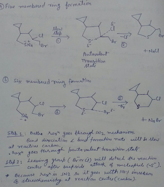 Ymaun low +-Na fentavalent Tram itHon BY Na Br 5N2. Bond dlinscation at reaciu carbon cntre Corhon