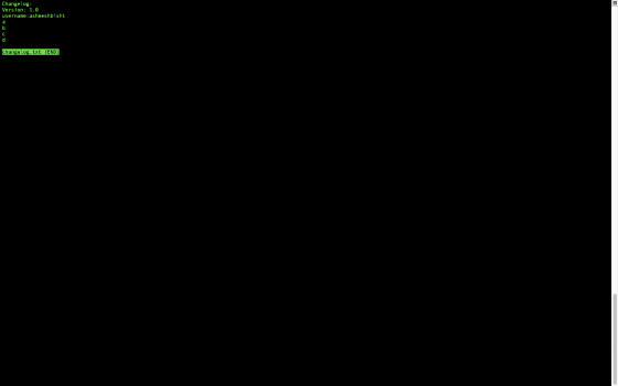 Changelog: Version: 1.0 username:asheeshbisht Changelog.txt (END)