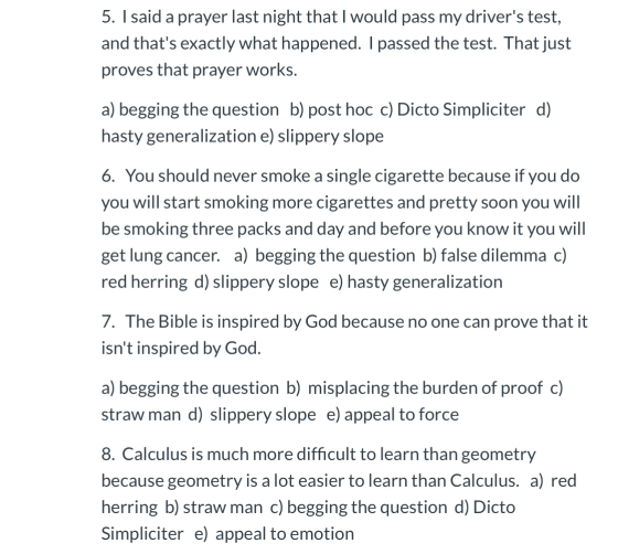 5. I said a prayer last night that I would pass my drivers test, and thats exactly what happened. I passed the test. That j