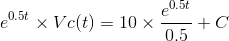 0.5t 0.5t XV c(t) = 10 x + 0.5