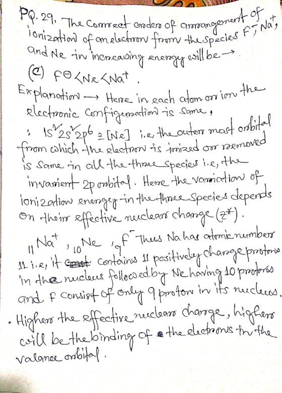 Omengonant of -analactoron from thespacies PQ. 29. The Comreet ondero of amrangone ionization) and Ne in ineneasing enengy wi